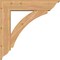 Ekena Millwork Thorton Traditional Smooth Bracket w/ Offset Brace, Western Red Cedar, 7 1/2"W x 32"D x 32"H BKT0806X32X32THR01SWR - alternate 2